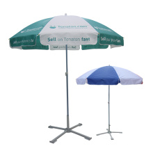 Patio Garden Outdoor Easy To Operate Waterproof Printed Promotion Beach Sun Parasol